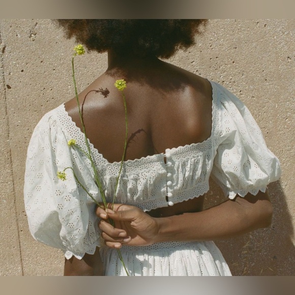 DOEN Ravenna Dress Salt 100% cotton Size XL - Picture 4 of 7